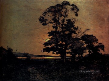 ロワール・バルビゾンの月明かりの風景 アンリ・ジョゼフ・ハルピニー Oil Paintings